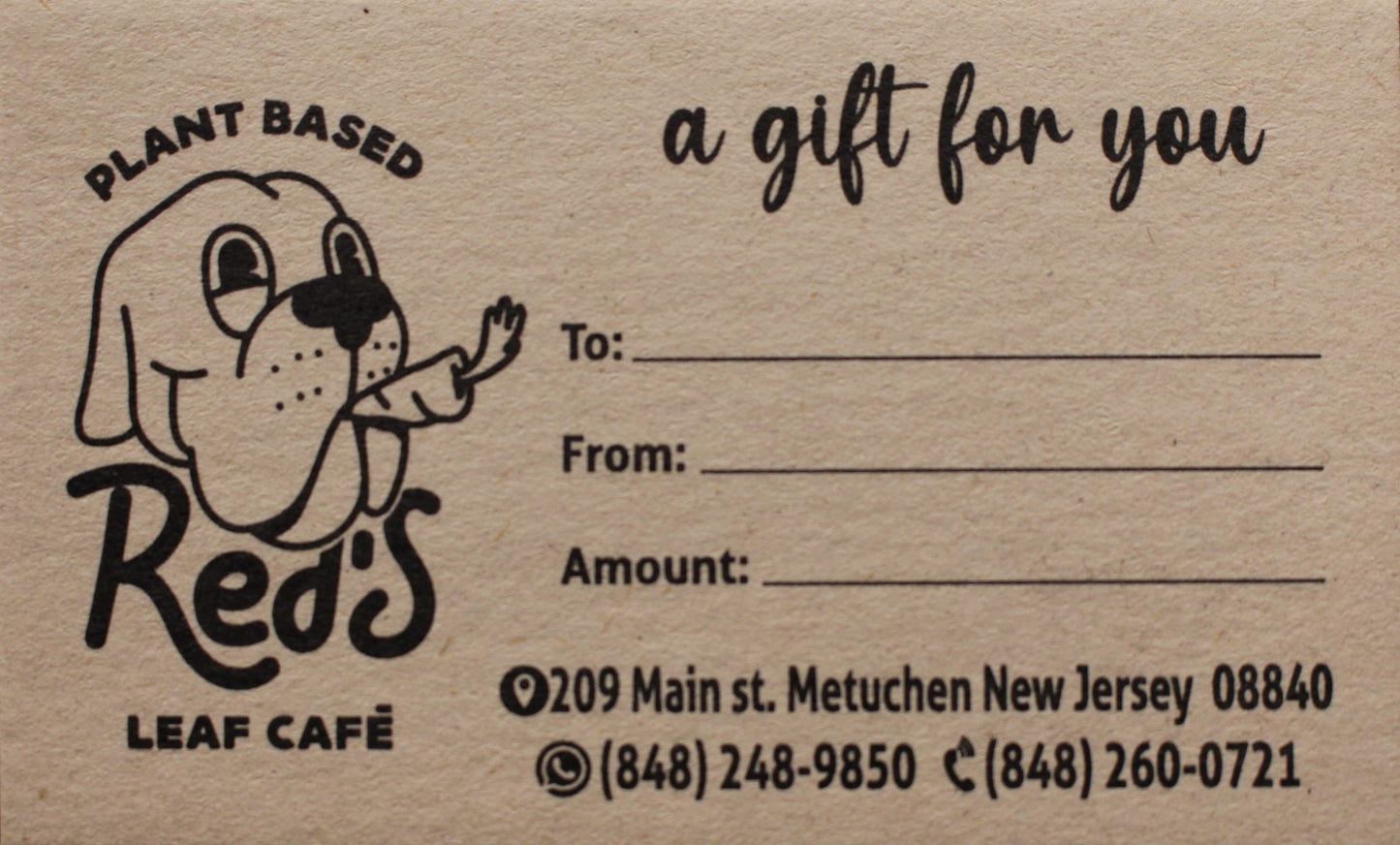 PLANT BASED FOR YOUR VEGAN DAYS GIFT CARDS