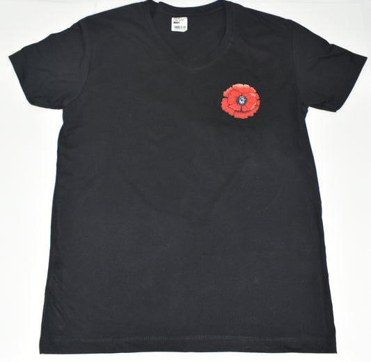 Black Cotton T-shirt for Women